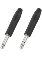 Neutrik NP2XBAG 6,3-as monó jack dugó fekete házzal
