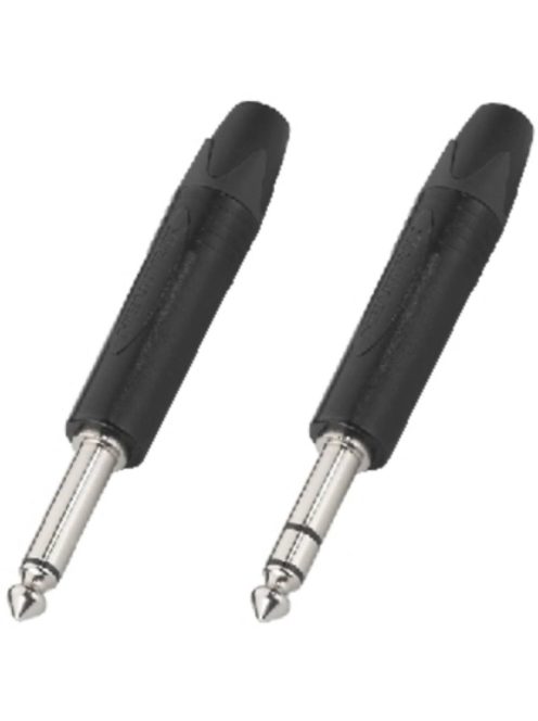 Neutrik NP2XBAG 6,3-as monó jack dugó fekete házzal