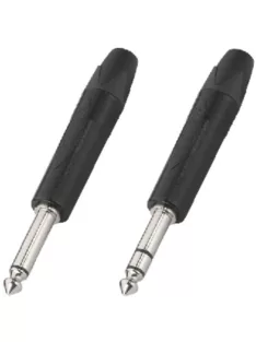 Neutrik NP3XBAG 6,3-as sztereó jack dugó fekete házzal