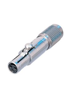   Neutrik NSC3F NanoCon 3 pólusú lengő mama, forrasztós aranyozott érintkezőkkel