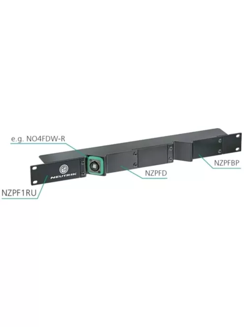 Neutrik NZPFBP előlap panel fúratlan takaró lemez