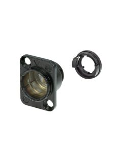   Neutrik RP81 Neutricon beépíthető fekete ház, 90 fokba rendezett illesztő csapokkal