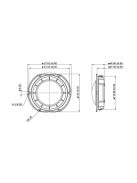 GBS-135F25AL02-04 5-1/4" Aluminum Cone Woofer