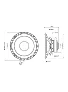 SLS-P830668 10" Paper Cone SLS Subwoofer