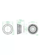 STW-350F-188PR01-04 15" DVC High Power Subwoofer 8+8 Ohm