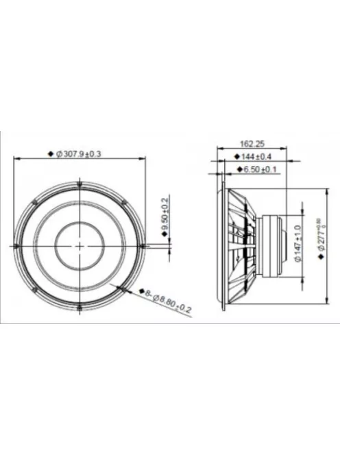 XXLS-P835017 12" Aluminum Cone XXLS Subwoofer
