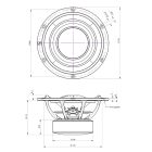 6.5W08-NFA-01 - Purifi Ultra Low Distortion Woofer 6.5" 8Ω
