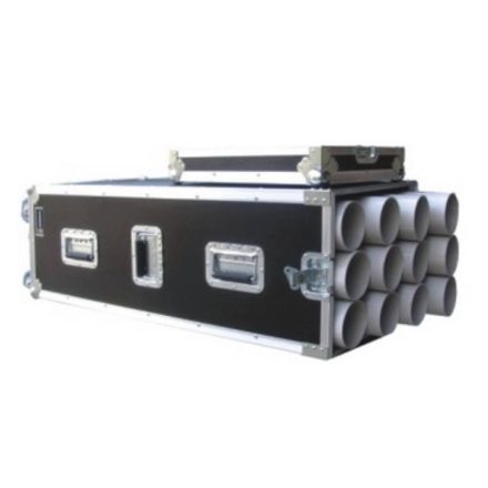 Robust mikrofonállvány konténer 12 db mikrofonállvány szállítására, 9,5 mm vastag rétegelt falemezből