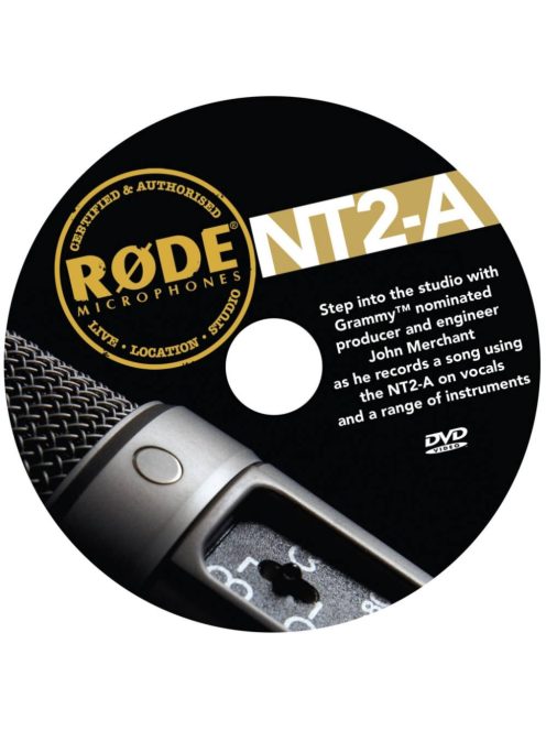 RODE NT2-A Kondenzátor stúdiómikrofon csomag, karakterisztika váltóval, mélyvágással és csillapítással