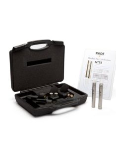   RODE NT55-MP Stúdió és hangosítási  mikrofon, illesztett sztereó pár (2xNT55) csillapítási és mélyvágási lehetőséggel 