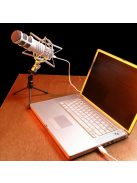 RODE PODCASTER USB csatolós dinamikus podcast mikrofon fejhallgató erősítővel
