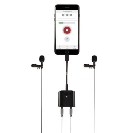RODE SC7 Átalakító kábel VideoMic GO iPhonehoz és egyéb TRRS bemenetű készülékhez történő csatlakoztatására (TRS-TRRS), 170-400mm hosszúságú spirális kialakítás