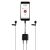 RODE SC7 Átalakító kábel VideoMic GO iPhonehoz és egyéb TRRS bemenetű készülékhez történő csatlakoztatására (TRS-TRRS), 170-400mm hosszúságú spirális kialakítás