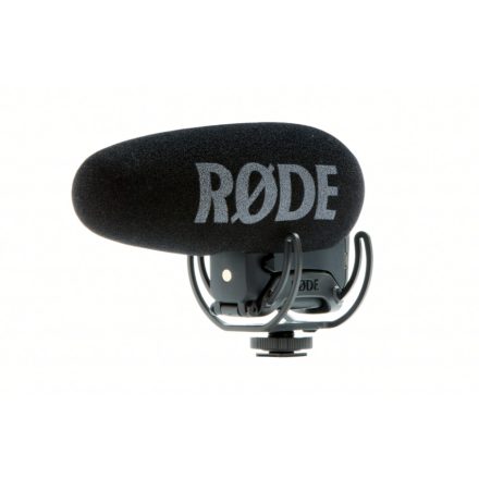 RODE VMP+ Videomic Pro Plus professzionális mono videomikrofon Rycote Lyre felfüggesztéssel, saját akkumulátorral, digitális funkció kapcsolókkal