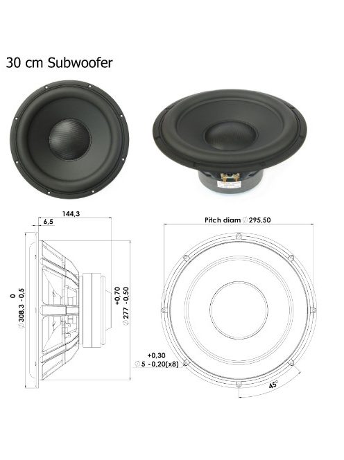 Discovery 30W/4558T00 12" Aluminum Cone Subwoofer