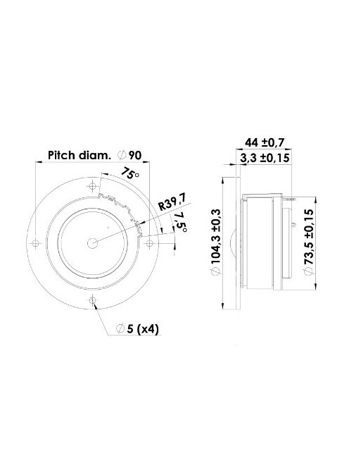Scan-Speak D2905-970000 1” Dome Tweeter 6 Ohms