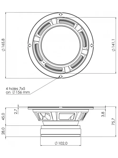 SICA 6 E 1,5 CS mid-woofer 