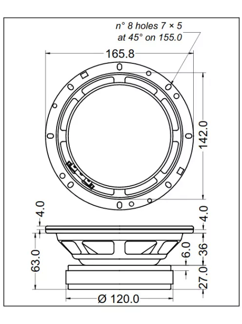 SICA 6 M1 1,5 CS 4Ω Midrange
