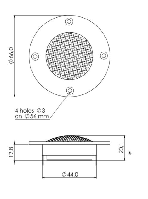 SICA LP 66.25/N14 TW Dome Tweeter 8Ω