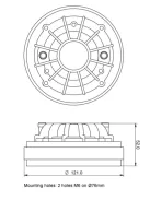 SICA CD 120.44/640 POLY, 16 Ohm Compression Driver