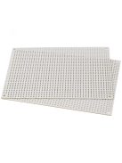 White Perforated Crossover Board | Pair | 12,70 x 17,78 cm