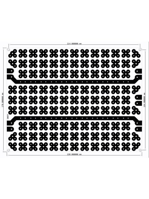 PCB-S03 Cloverleaf Pitches Crossover Board | 17 x 22 cm