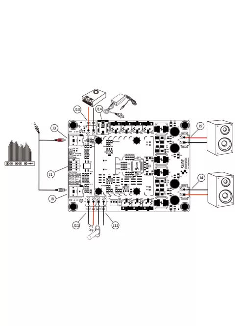AA-AB32174 2x50W TDA7492 Class-D Amplifier Board