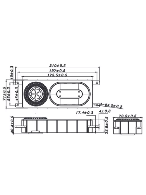 T2-2181SA 2" Subwoofer Module | 175 x 70 mm