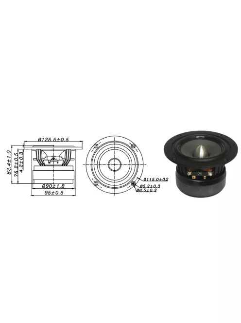 W4-1320SIF 4" Bamboo Full Range Speaker