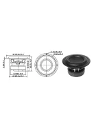 W5-1138SMF 5-1/4" Paper Cone Subwoofer Speaker