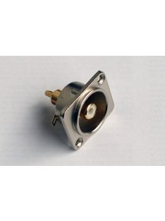   RCA aljzat – beépíthető ‘D’ házas RCA aljzat, aranyozott, ezüst, piros